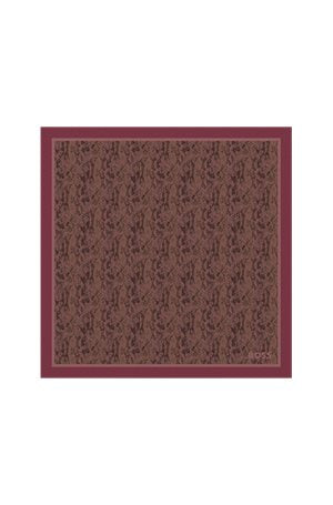 DARK RED // WOVEN SCARF LAIN_90*90