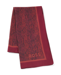 DARK RED // WOVEN SCARF LAIN_90*90