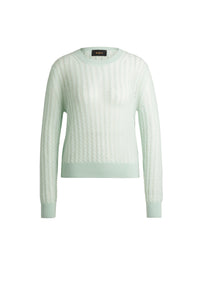Familiana wool jumper - Turquoise & Aqua