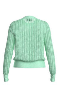 Familiana wool jumper - Turquoise & Aqua