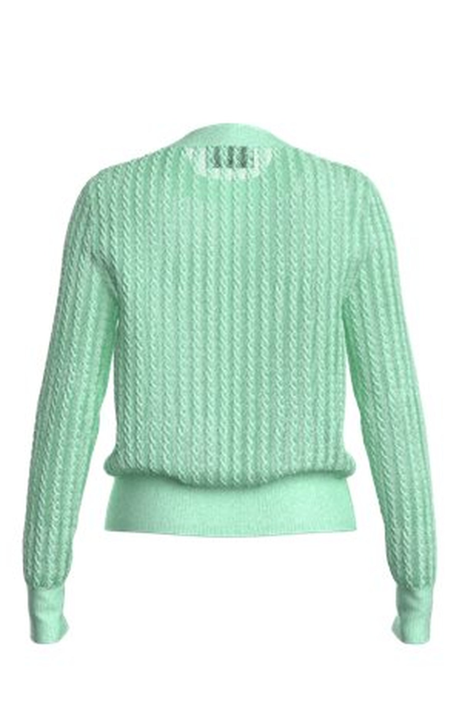 Familiana wool jumper - Turquoise & Aqua
