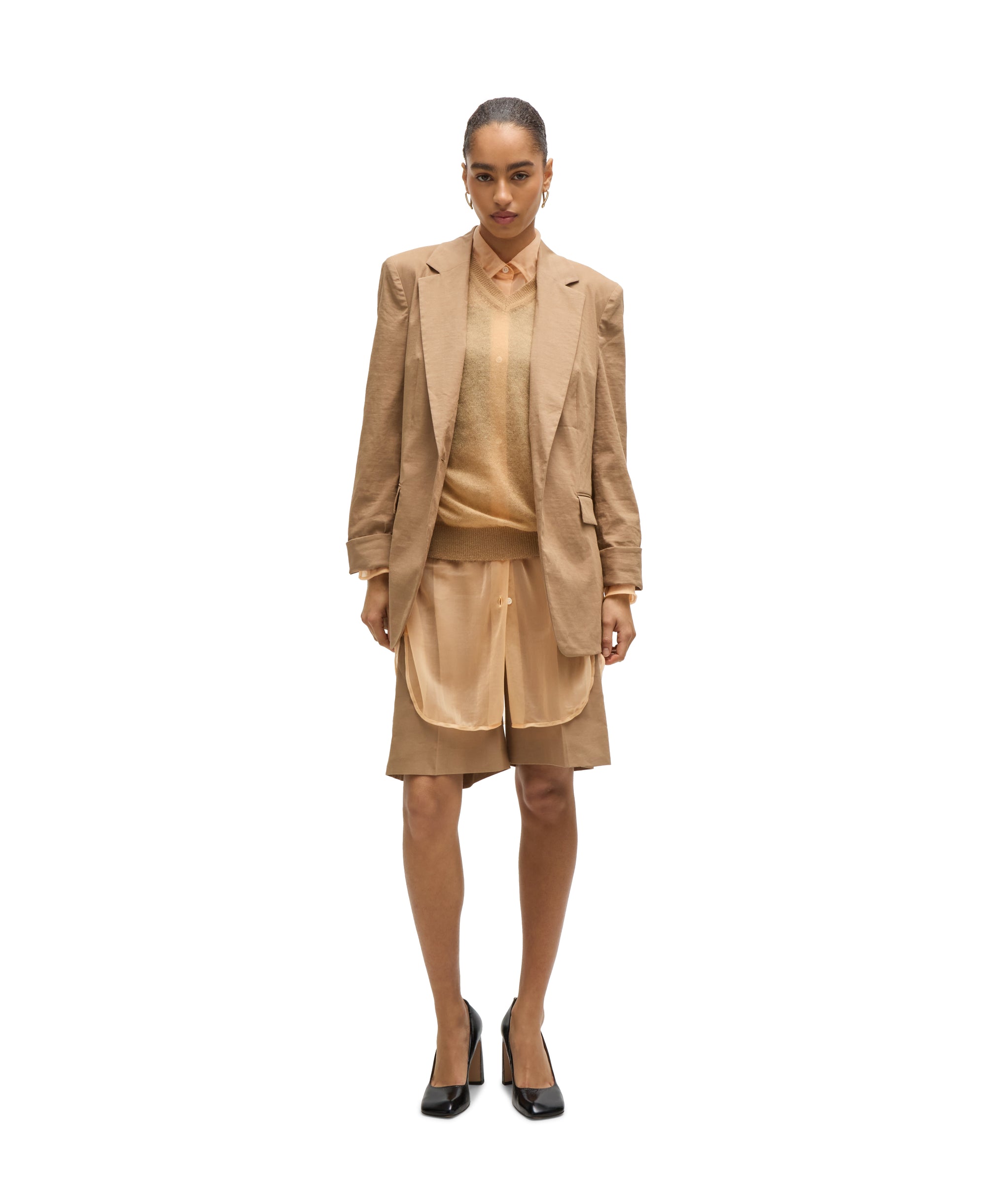 LIGHT & PASTEL ORANGE // TAILORED BLOUSES BAREID