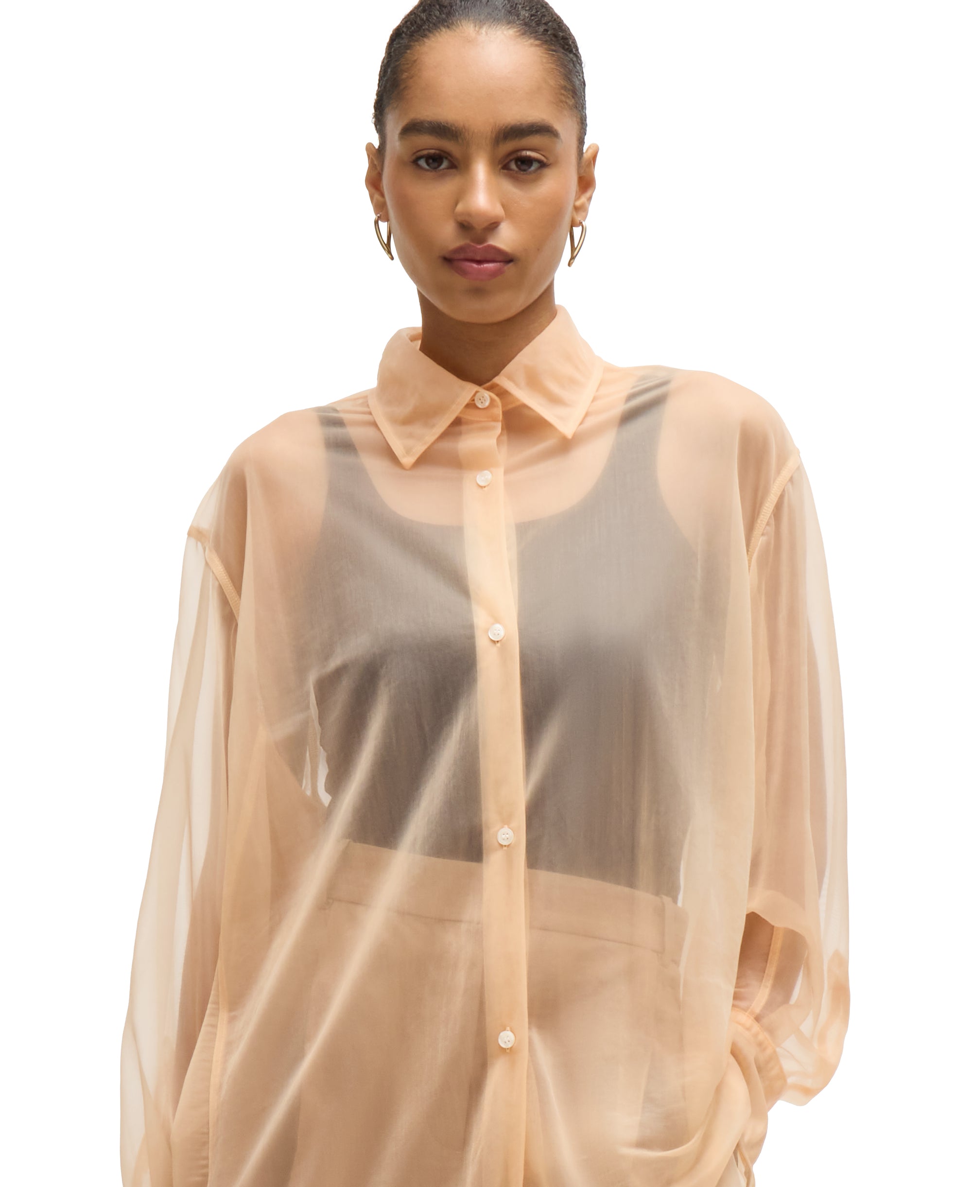 LIGHT & PASTEL ORANGE // TAILORED BLOUSES BAREID