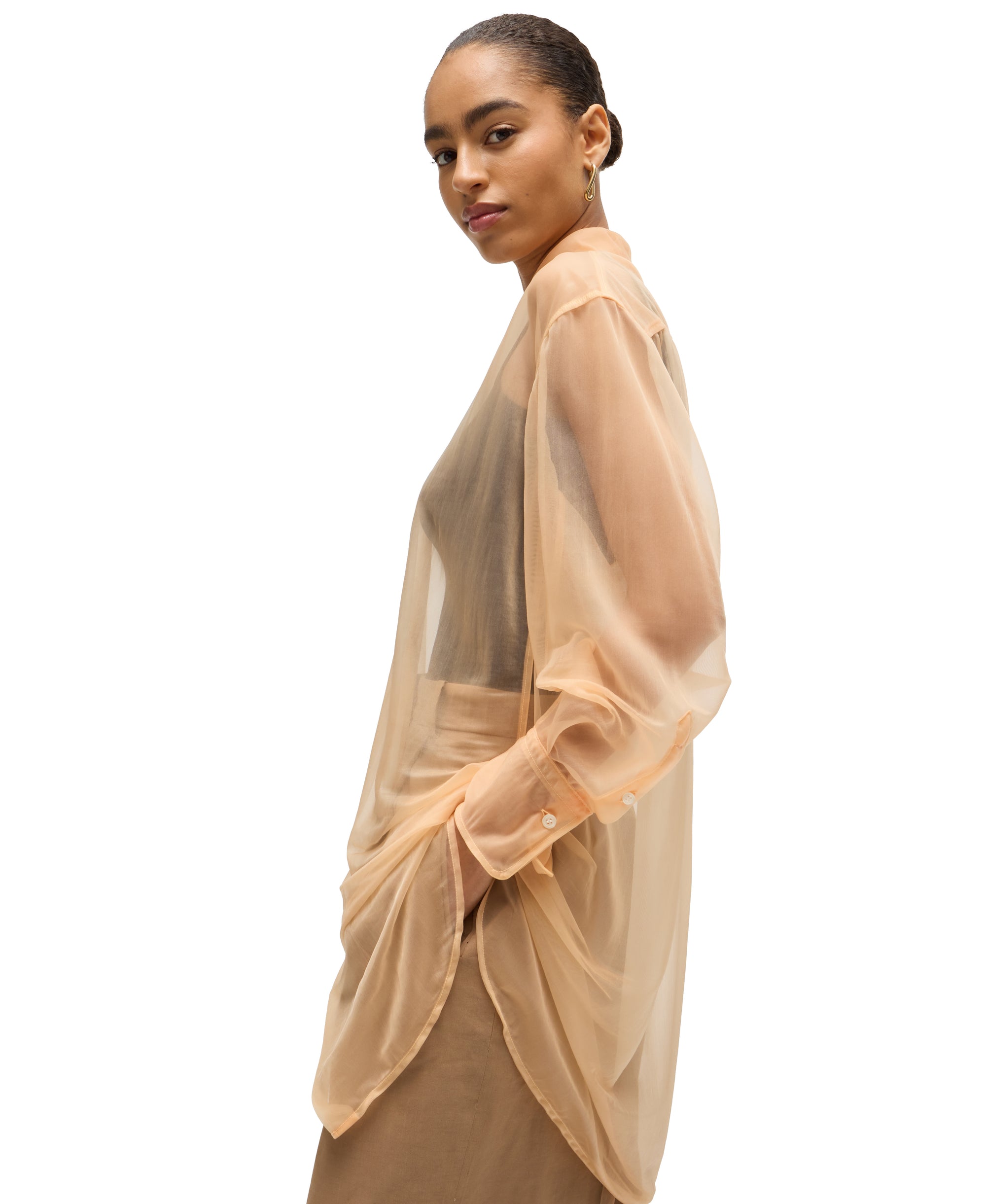 LIGHT & PASTEL ORANGE // TAILORED BLOUSES BAREID