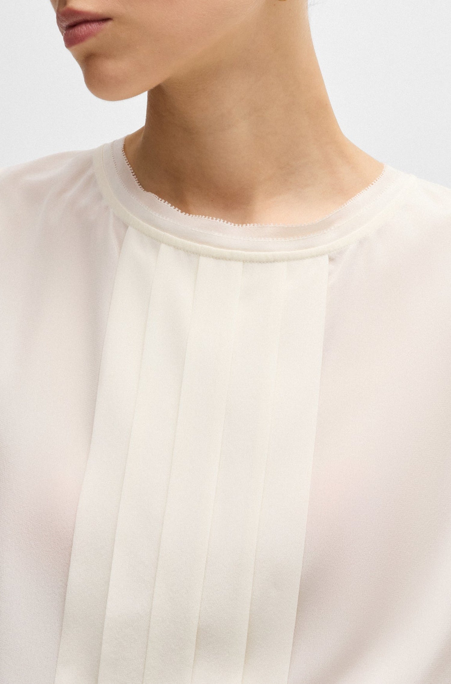 Blouse Bemiula en soie - Open White