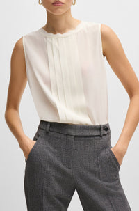 Blouse Bemiula en soie - Open White