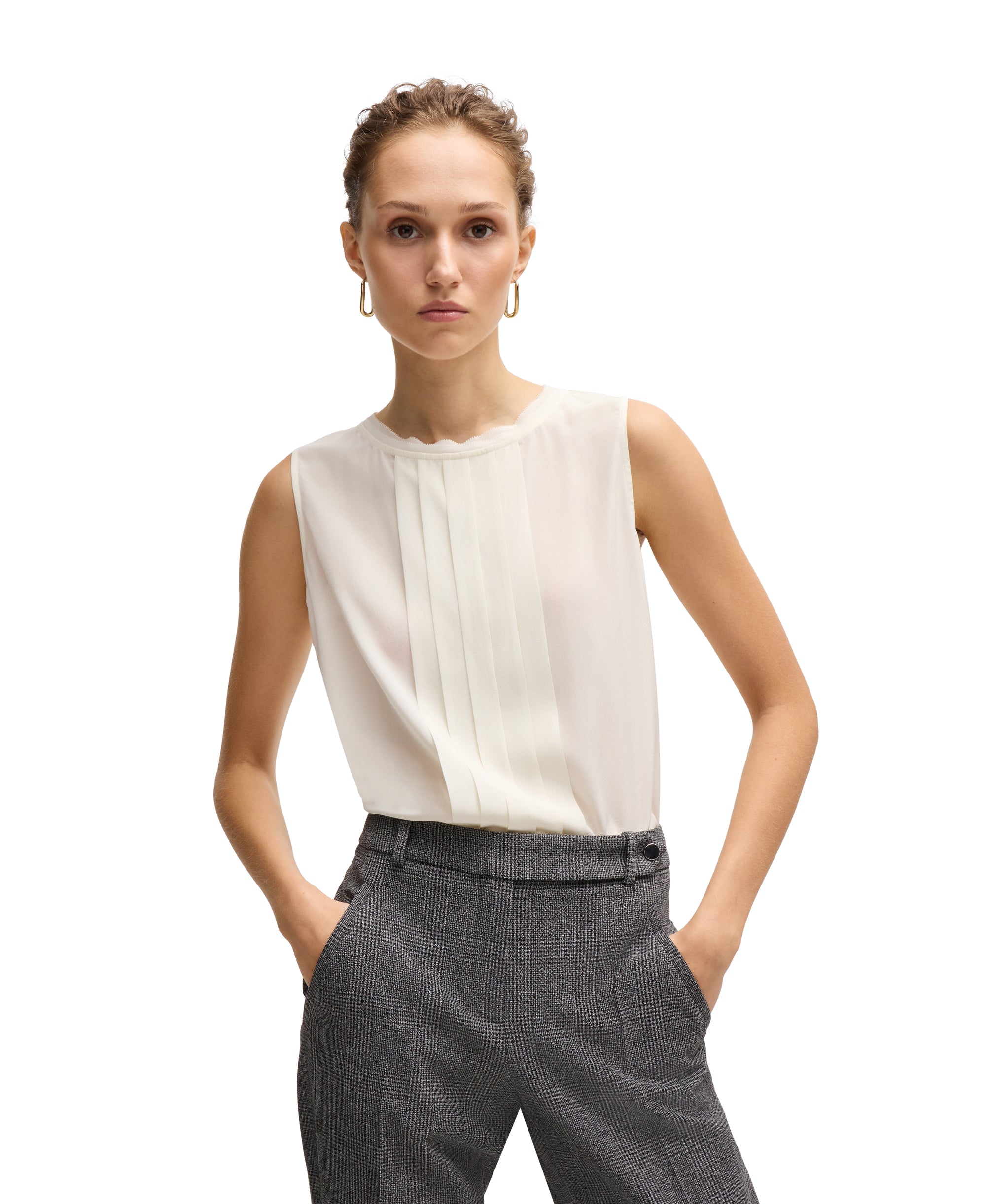 OPEN WHITE // TAILORED BLOUSES BEMIULA