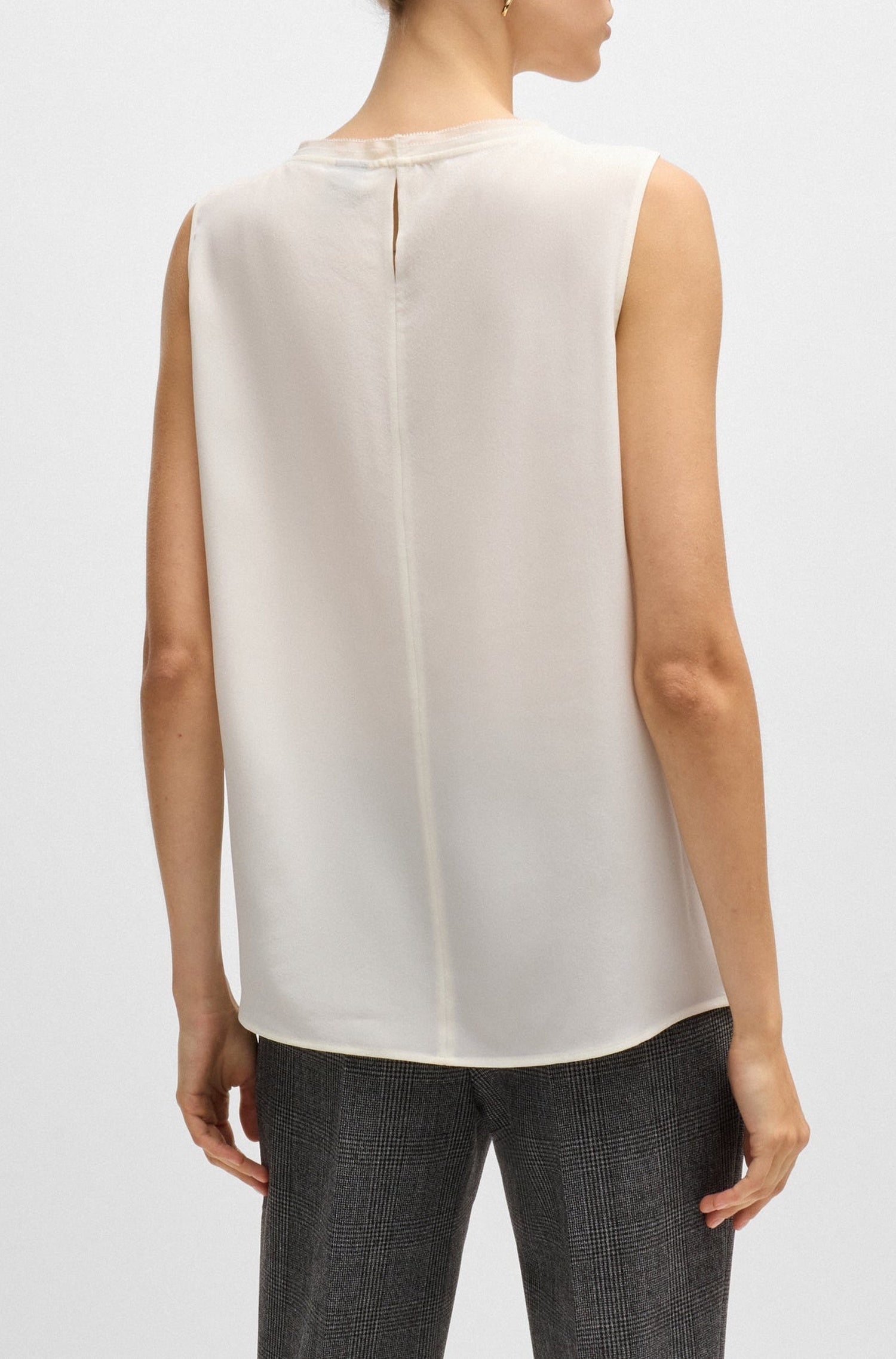 Blouse Bemiula en soie - Open White