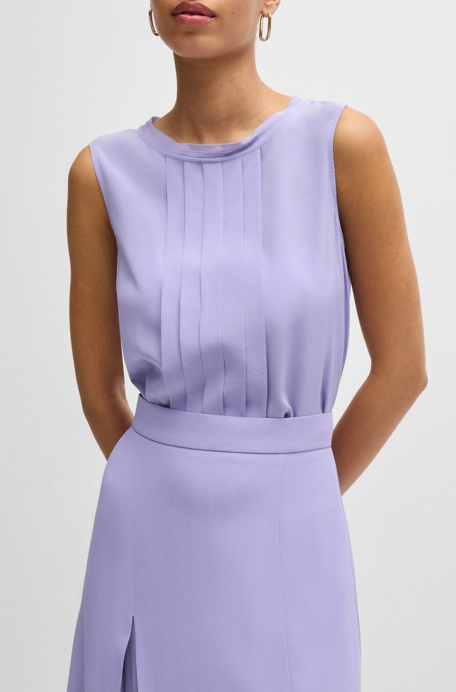 Blouse Bemiula en soie - Medium Purple