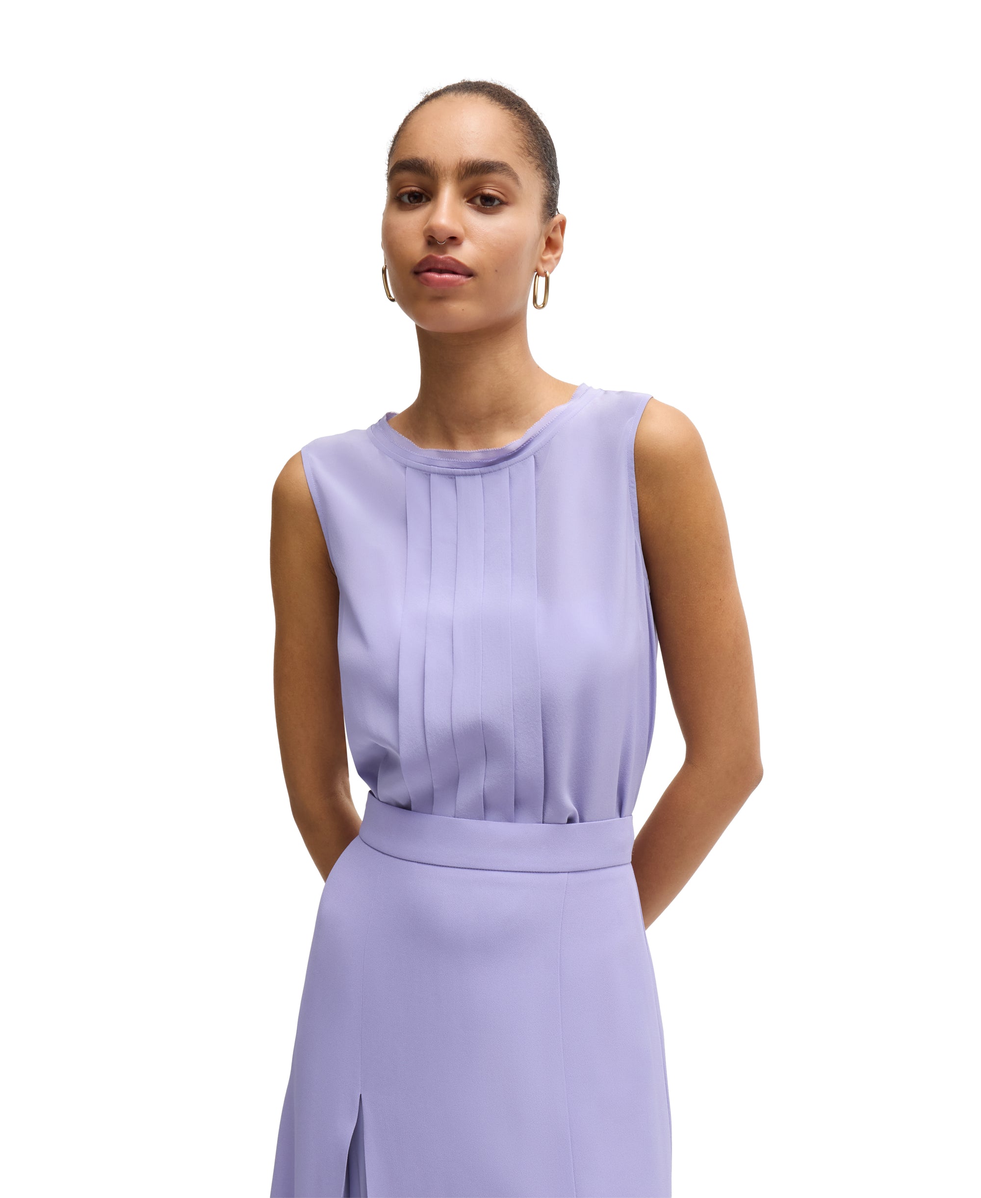 MEDIUM PURPLE // TAILORED BLOUSES BEMIULA