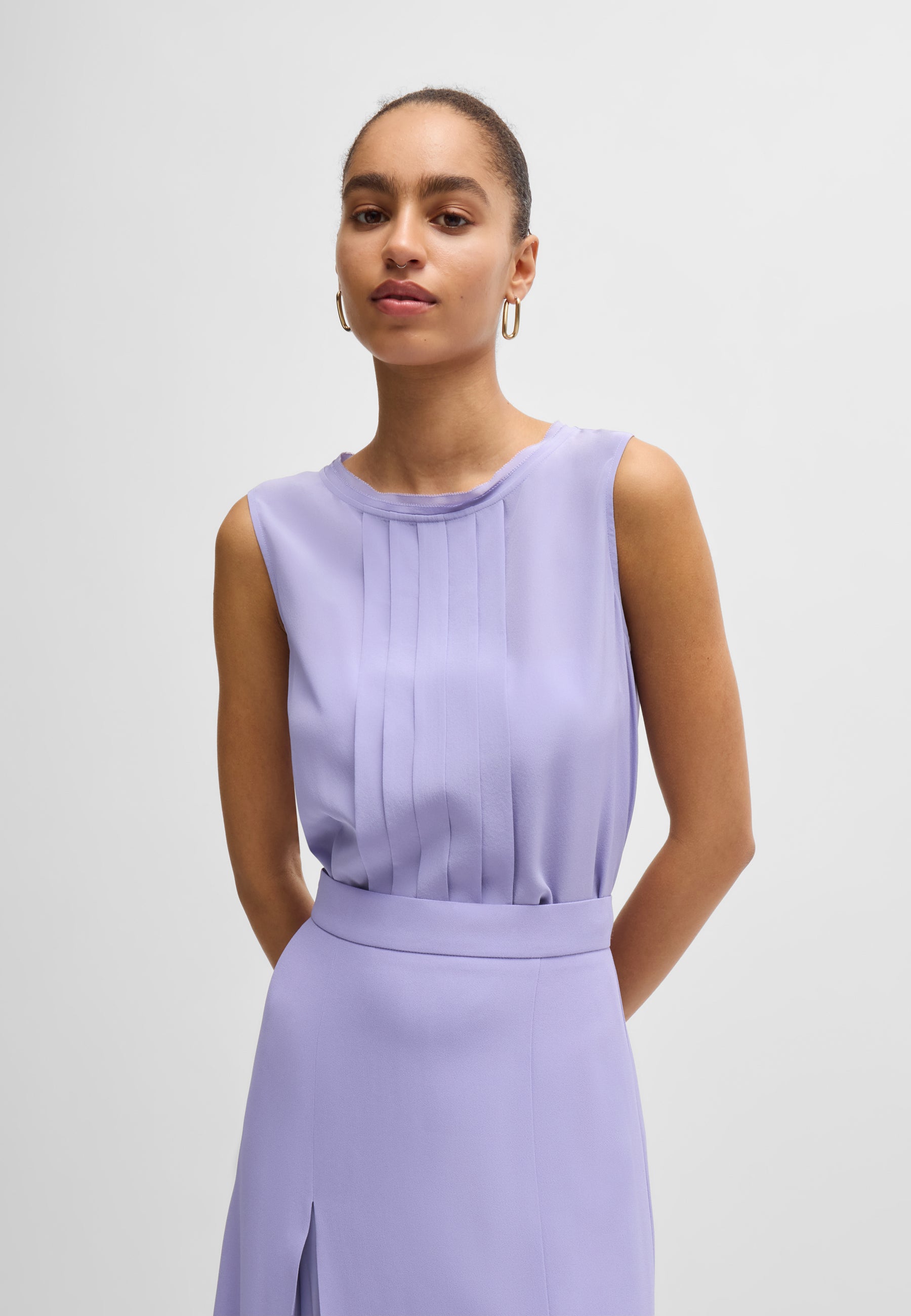 MEDIUM PURPLE // TAILORED BLOUSES BEMIULA