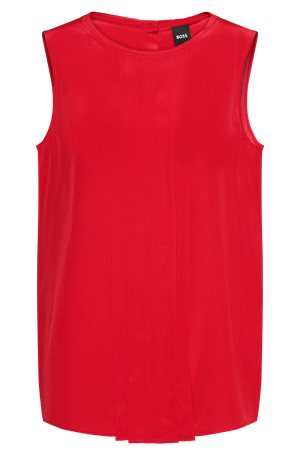 BRIGHT RED // TAILORED BLOUSES BEMIULA