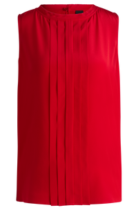 BRIGHT RED // TAILORED BLOUSES BEMIULA