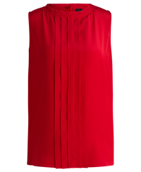 BRIGHT RED // TAILORED BLOUSES BEMIULA