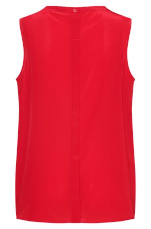 BRIGHT RED // TAILORED BLOUSES BEMIULA