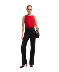 BRIGHT RED // TAILORED BLOUSES BEMIULA