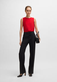 BRIGHT RED // TAILORED BLOUSES BEMIULA