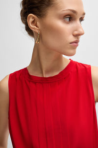 BRIGHT RED // TAILORED BLOUSES BEMIULA
