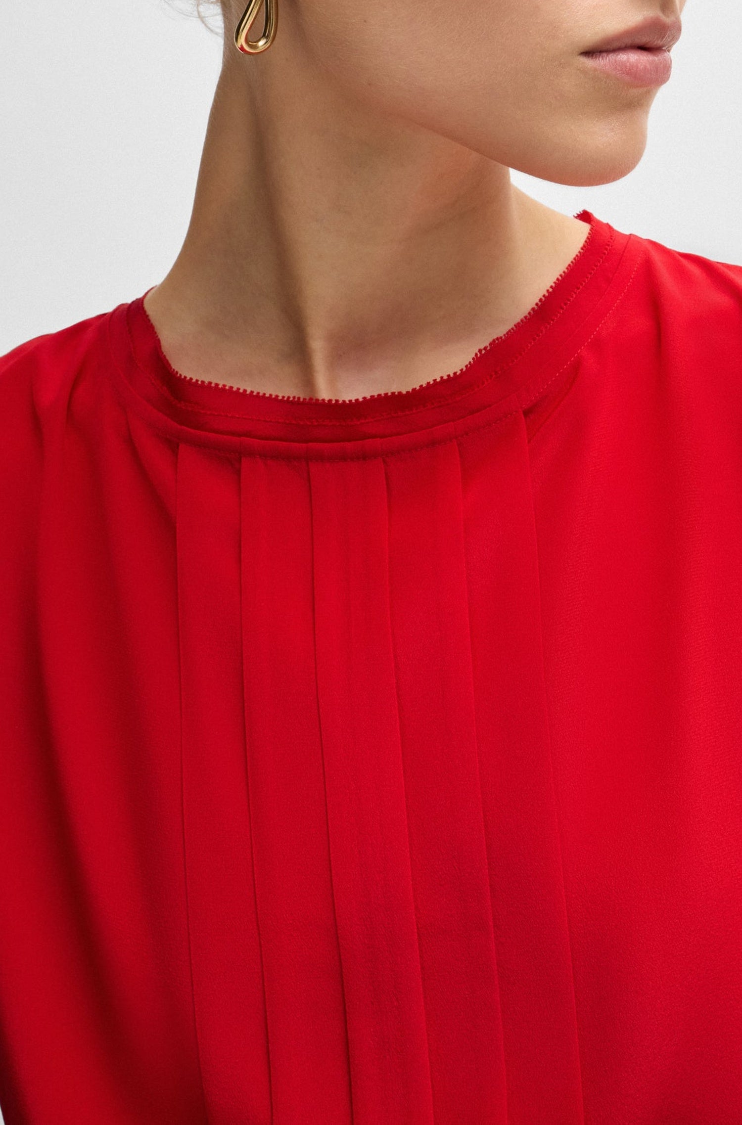 Blouse Bemiula en soie - Bright Red
