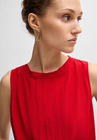 BRIGHT RED // TAILORED BLOUSES BEMIULA