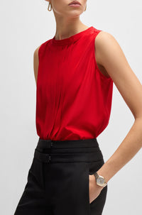Blouse Bemiula en soie - Bright Red