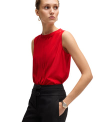 BRIGHT RED // TAILORED BLOUSES BEMIULA