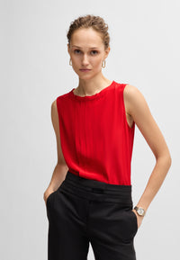 BRIGHT RED // TAILORED BLOUSES BEMIULA