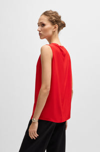 BRIGHT RED // TAILORED BLOUSES BEMIULA