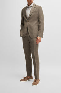 Veste de costume Hanry en laine mélangée - Open Beige