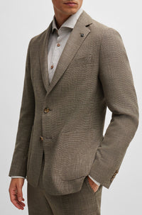 Veste de costume Hanry en laine mélangée - Open Beige