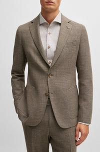 Veste de costume Hanry en laine mélangée - Open Beige