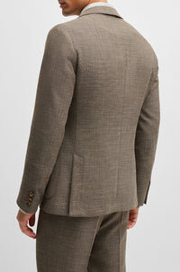 Veste de costume Hanry en laine mélangée - Open Beige