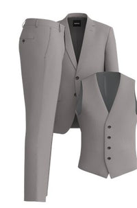 SILVER // BUSINESS SUITS H-HUGE-3PCS-232