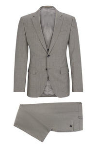 SILVER // BUSINESS SUITS H-HUGE-3PCS-232