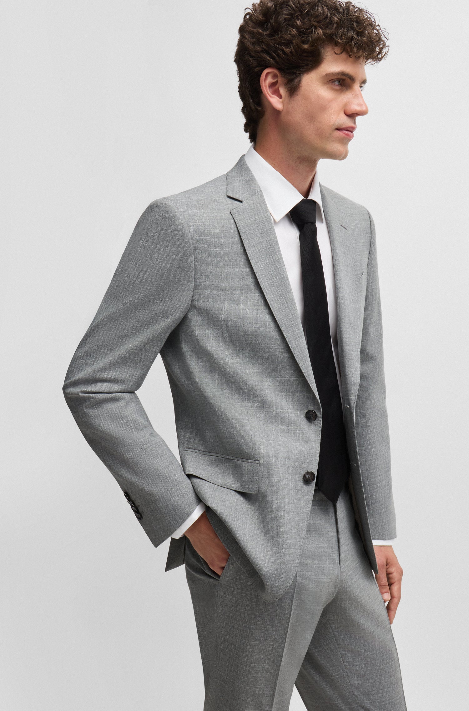 SILVER // BUSINESS SUITS H-HUGE-2PCS-224