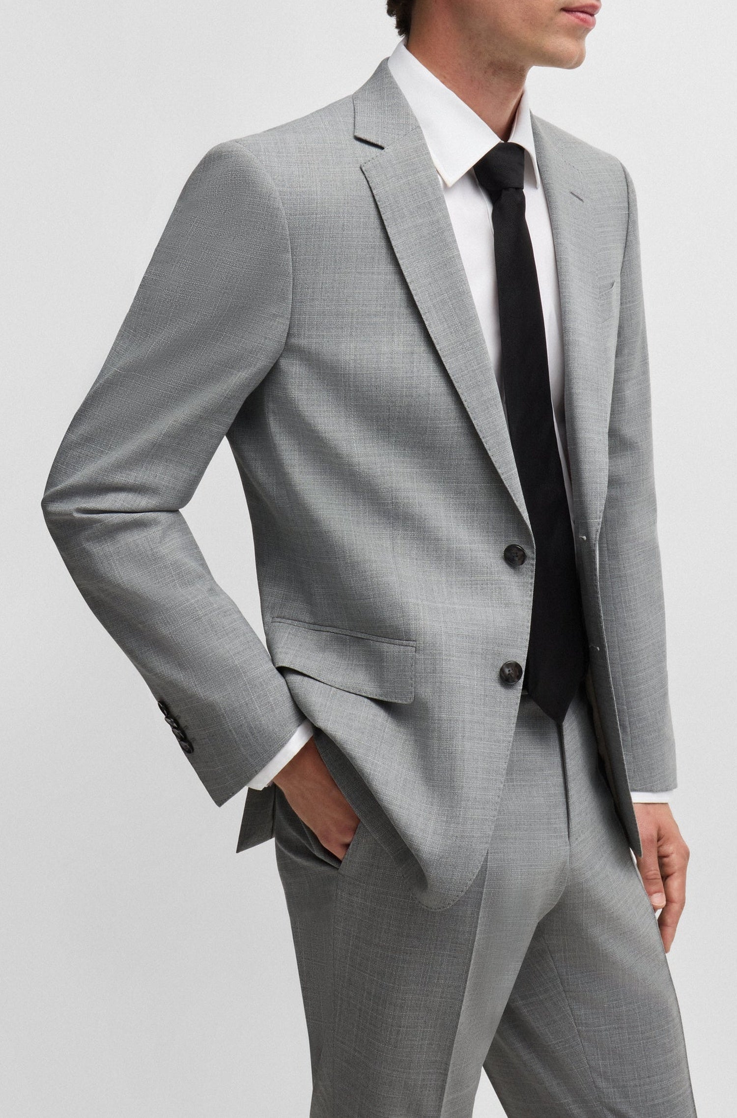 SILVER // BUSINESS SUITS H-HUGE-2PCS-224