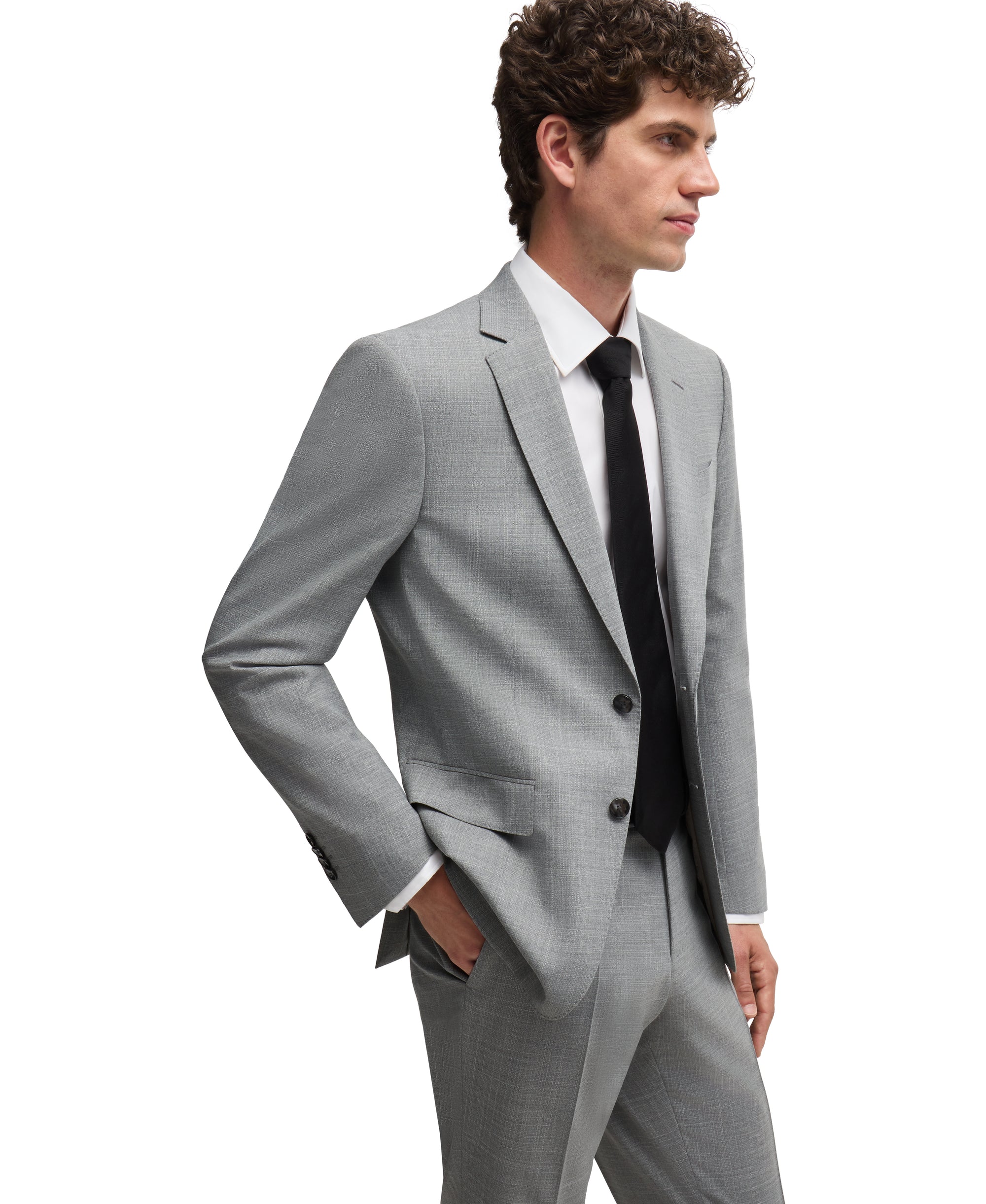 SILVER // BUSINESS SUITS H-HUGE-2PCS-224