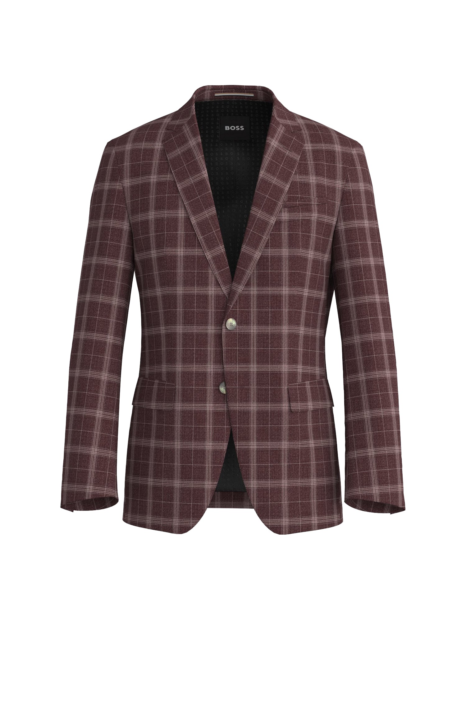 Veste de costume Hutson en laine & soie - Open Red