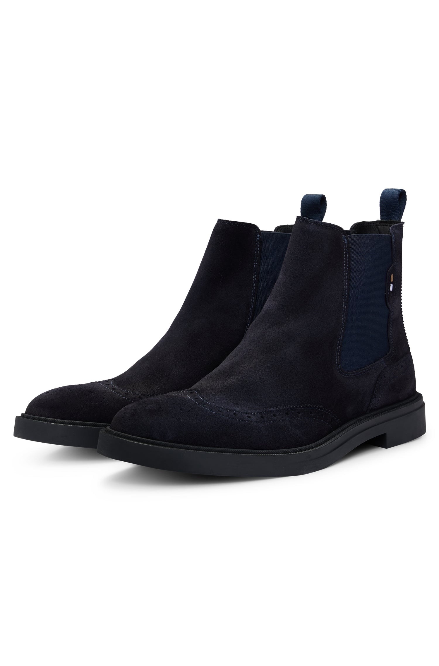 Calev leather boots - Dark Blue