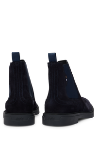 Calev leather boots - Dark Blue