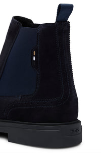 Calev leather boots - Dark Blue