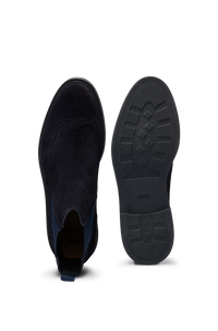 Calev leather boots - Dark Blue
