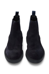 Calev leather boots - Dark Blue