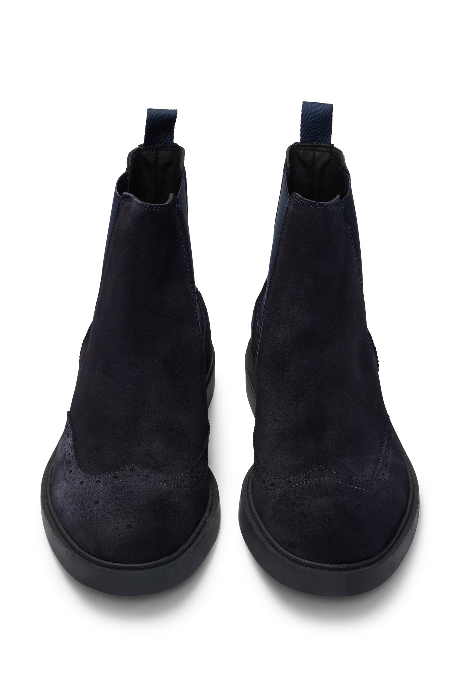 Calev leather boots - Dark Blue