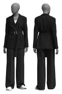 BLACK // CASUAL TROUSERS HIMIA
