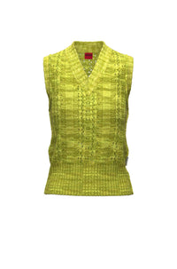 Sleeveless jumper - Bright Yellow