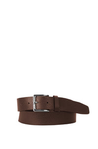 Ronnie leather belt - Medium Brown