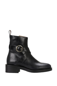 Iryna leather ankle boots - Black