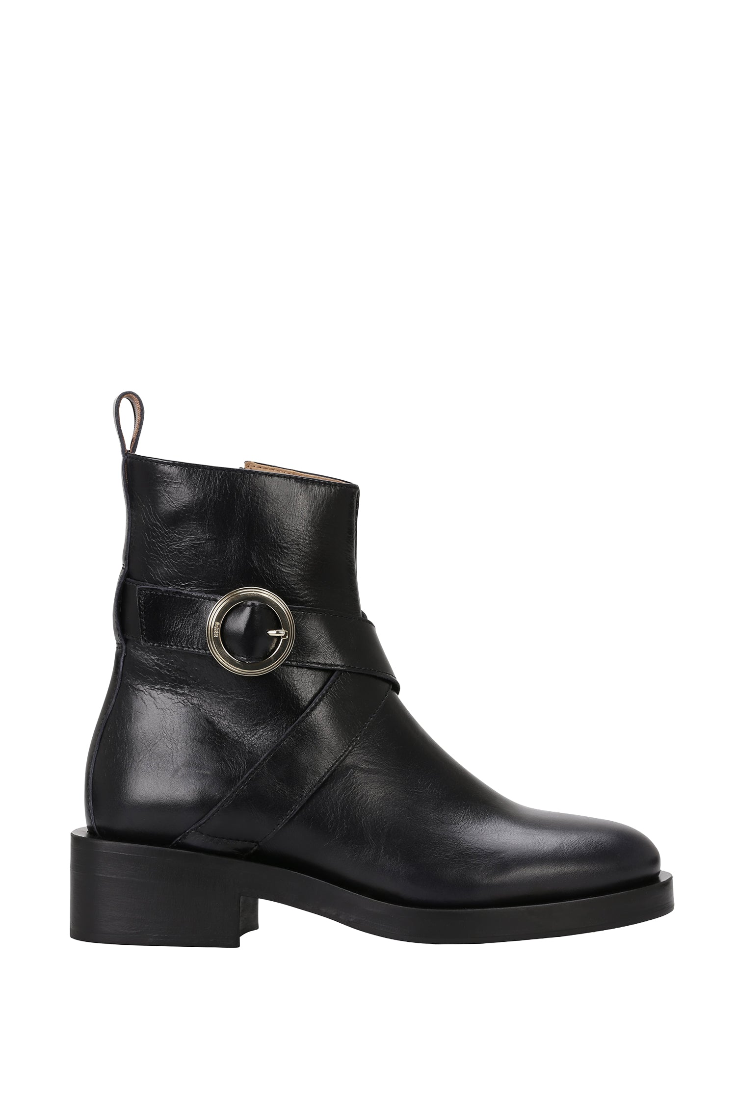 Iryna leather ankle boots - Black