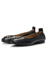 Dasy leather ballet flats - Black